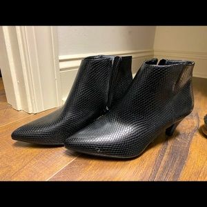Black ankle boots